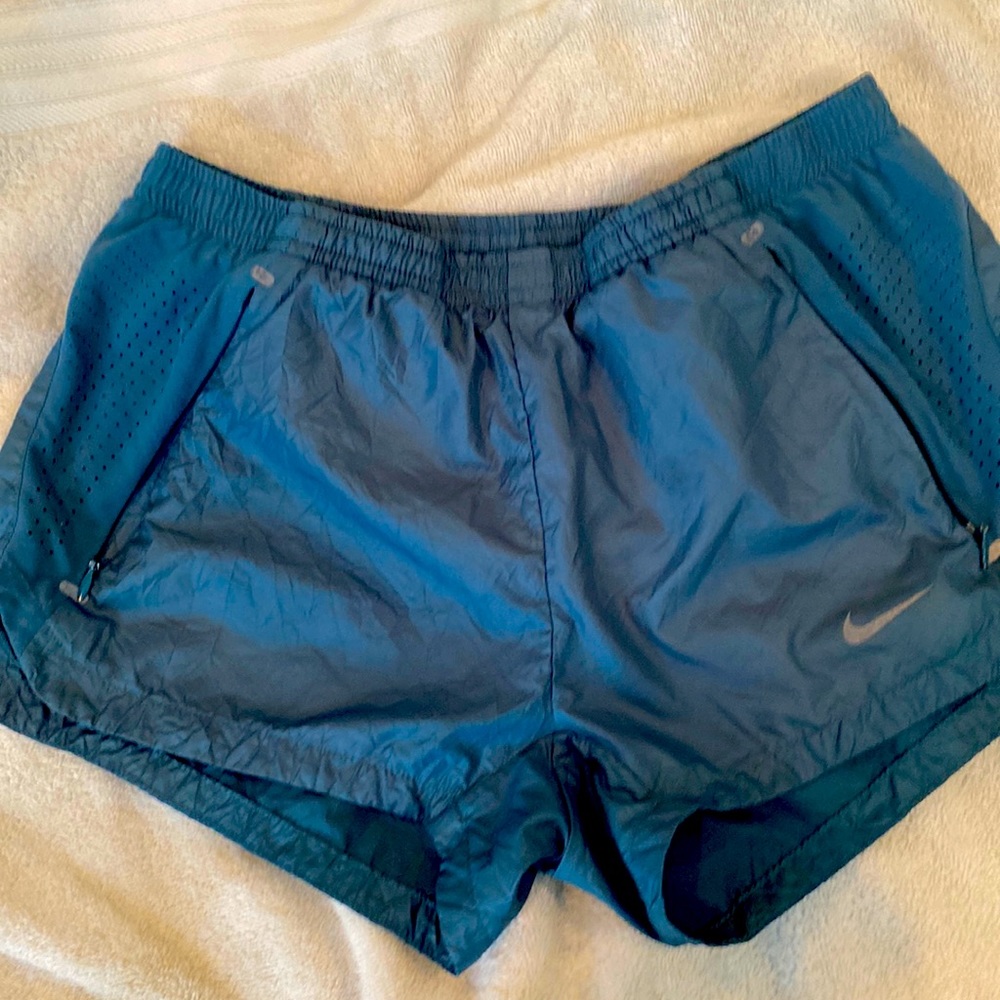 Nike dryfit shorts. Teal color. Liner inside. Black